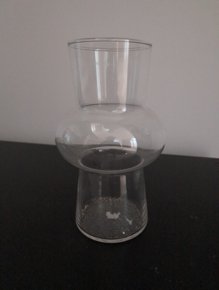 Clear Glass Vase #freecycle
