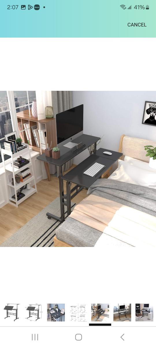 Adjustable Height Mobile Standing Desk