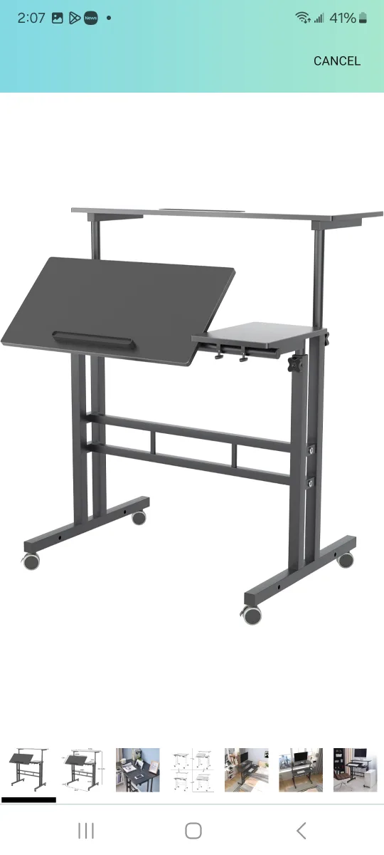 Adjustable Height Mobile Standing Desk image indicator(3)