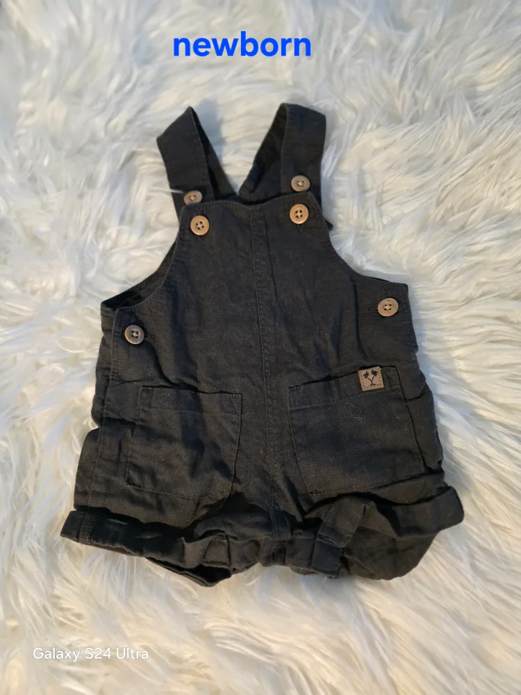Baby Boy's Overall Shorts Bundle (Newborn & 6 Months) image indicator(2)