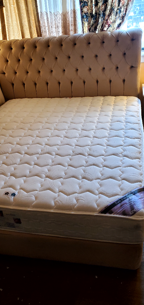 Queen-size Mattress and Upholstered Bed Frame - photo 2