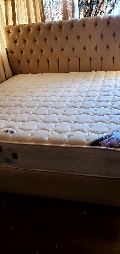 Queen-size Mattress and Upholstered Bed Frame - photo 3