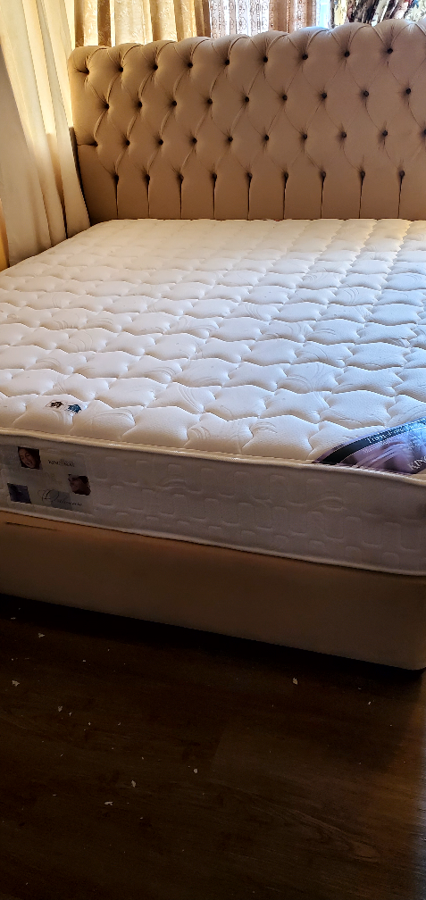 Queen-size Mattress and Upholstered Bed Frame - photo 5