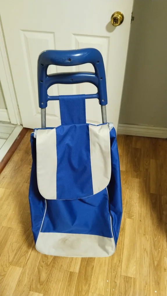 Blue Shopping Cart with Wheels image indicator(3)