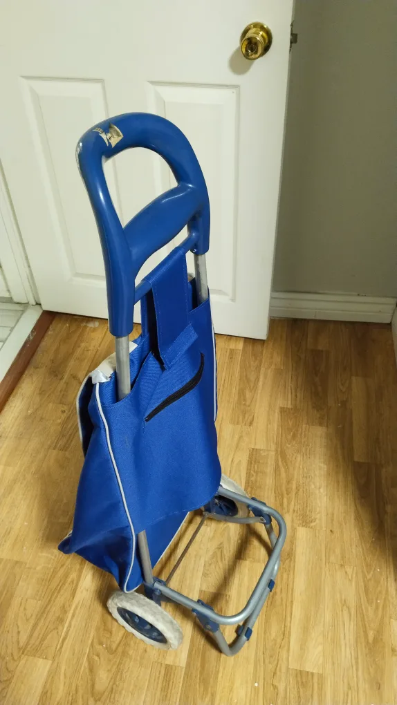 Blue Shopping Cart with Wheels image indicator(4)