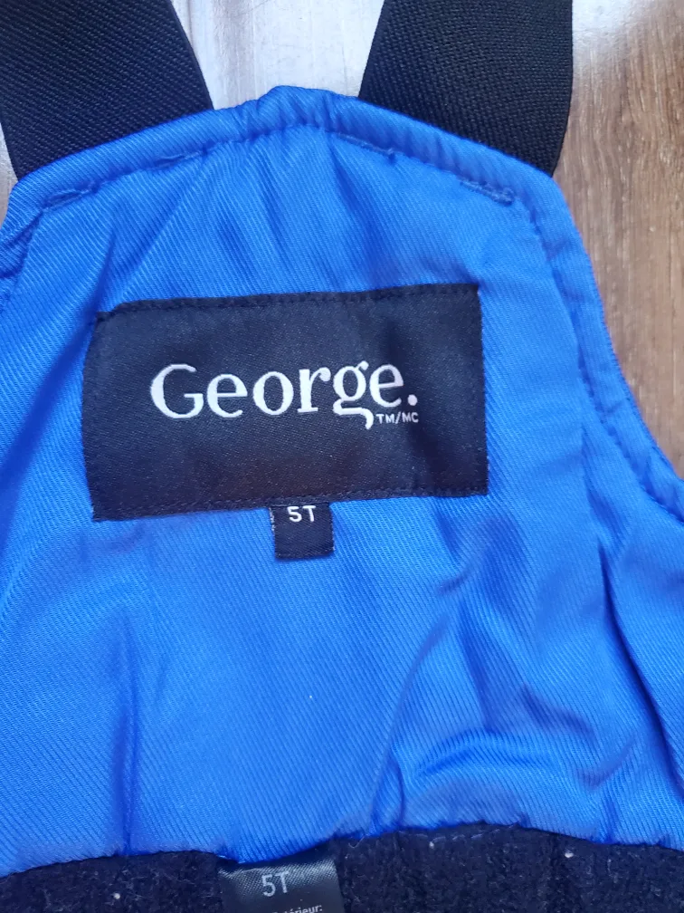 Kids Size 5T Blue Snow Pants image indicator(3)