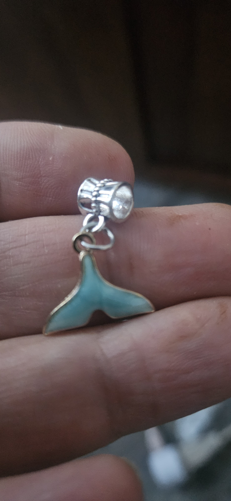 Cute Mermaid Tail Charm  pendant for Bracelets or Necklaces