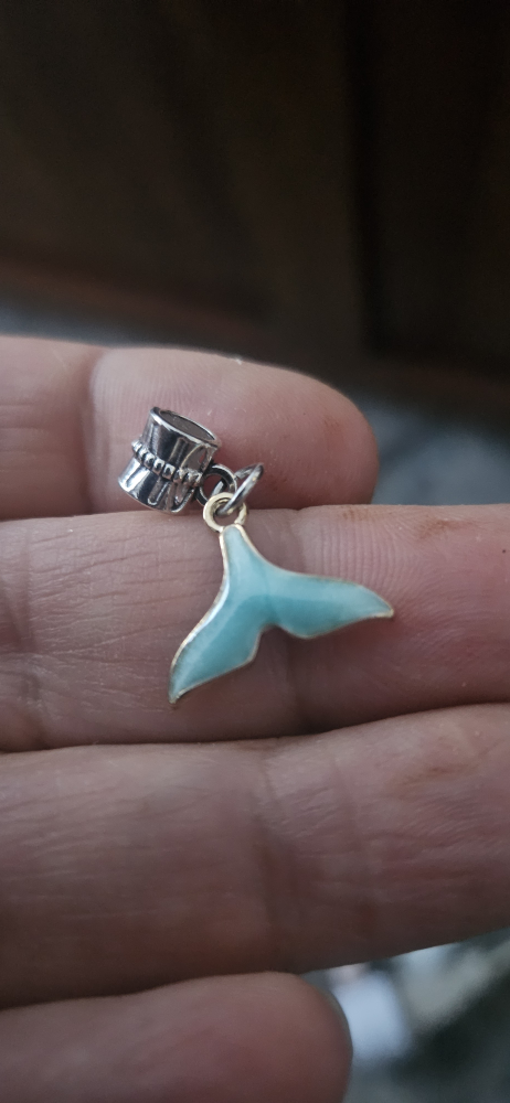 Cute Mermaid Tail Charm  pendant for Bracelets or Necklaces - photo 2