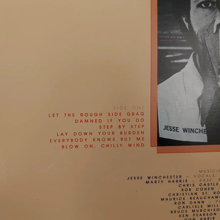 Jesse Winchester - Let the Rough Side Drag - Vinyl Record image indicator(5)