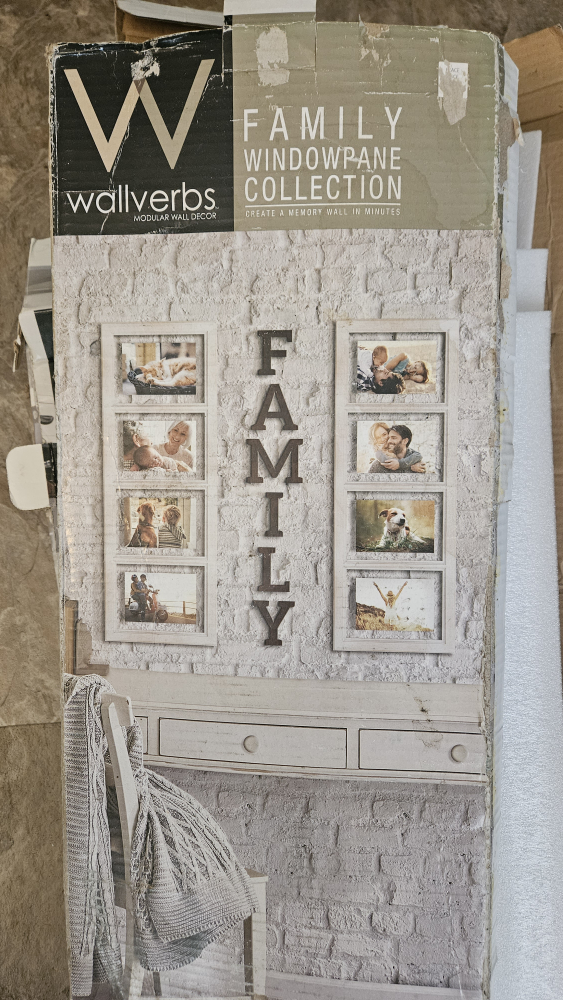 WallVerbs Family Windowpane Collection Photo Display 🏈-  Sold