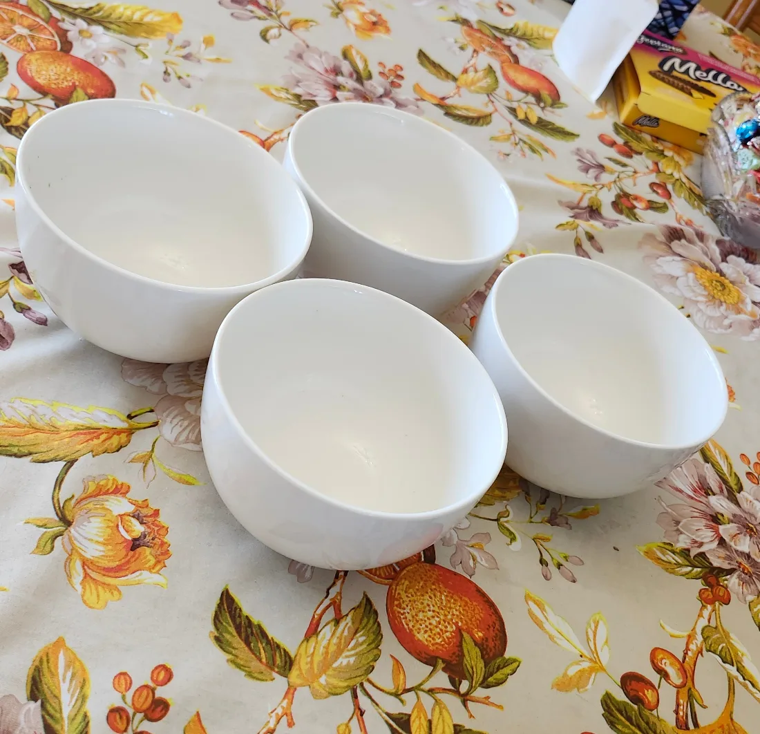 Dowan White Soup Bowls - Set of 4 - 30oz image indicator(2)
