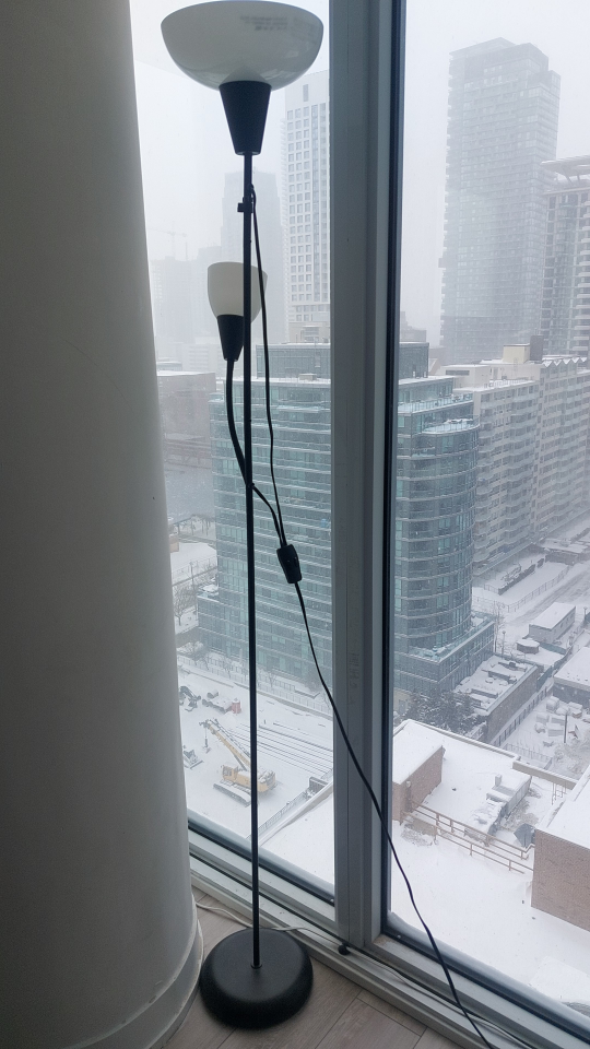 Modern Two-Light Floor Lamp
