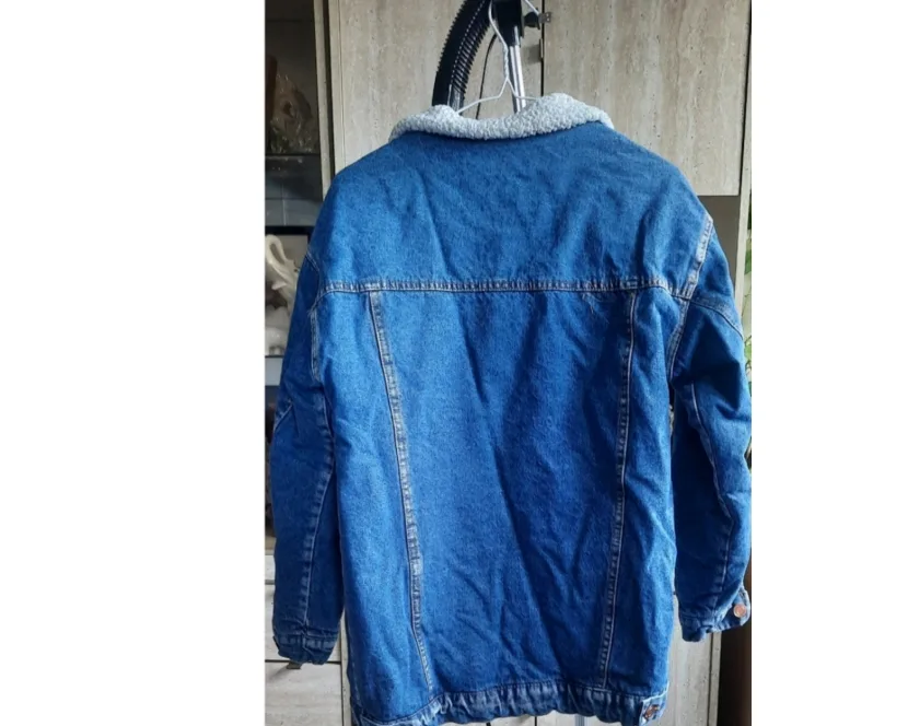 Stylish Denim Jacket with Sherpa Lining image indicator(3)