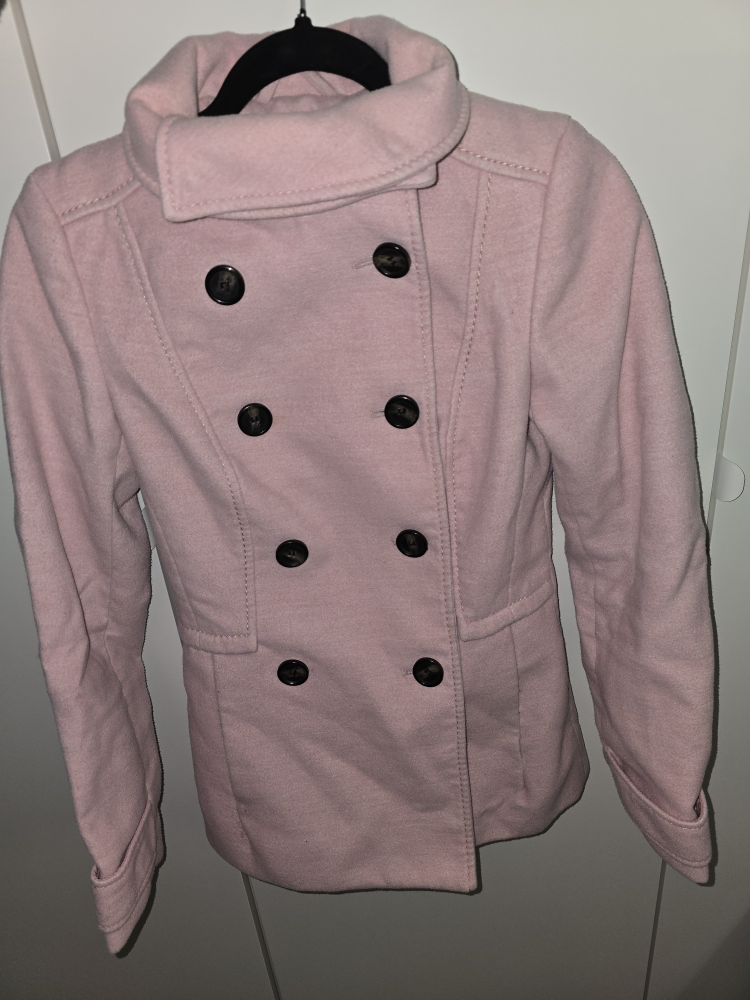 H&M Pink Peacoat - Size 2