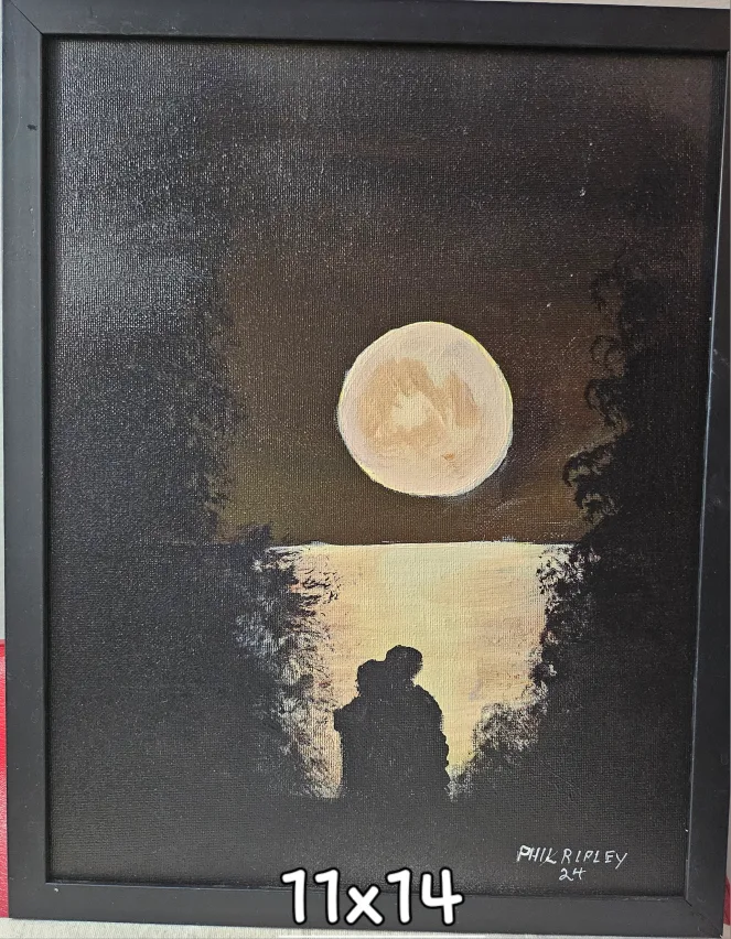 Set of Five 11x14 and One 16x20 Acrylic Paintings by Phil Ripley image indicator(7)