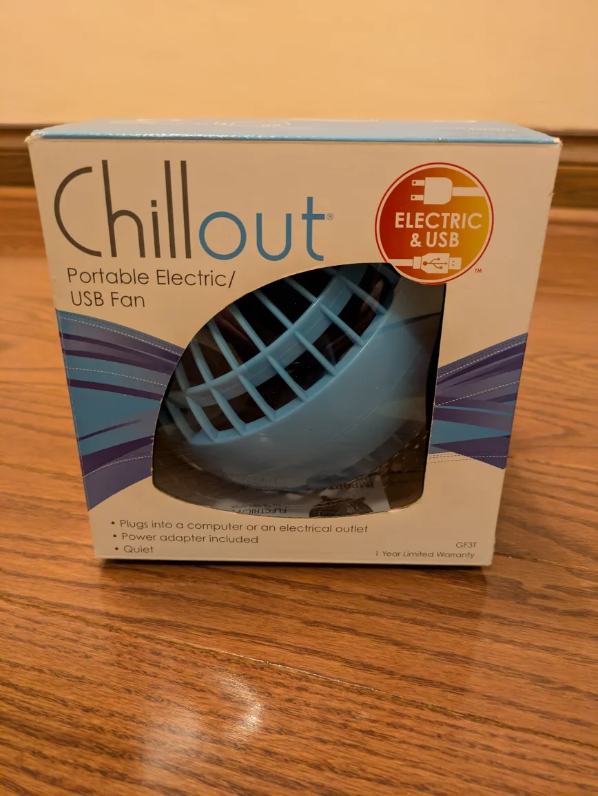 🏈 Chillout Portable Electric/USB Fan image indicator(2)