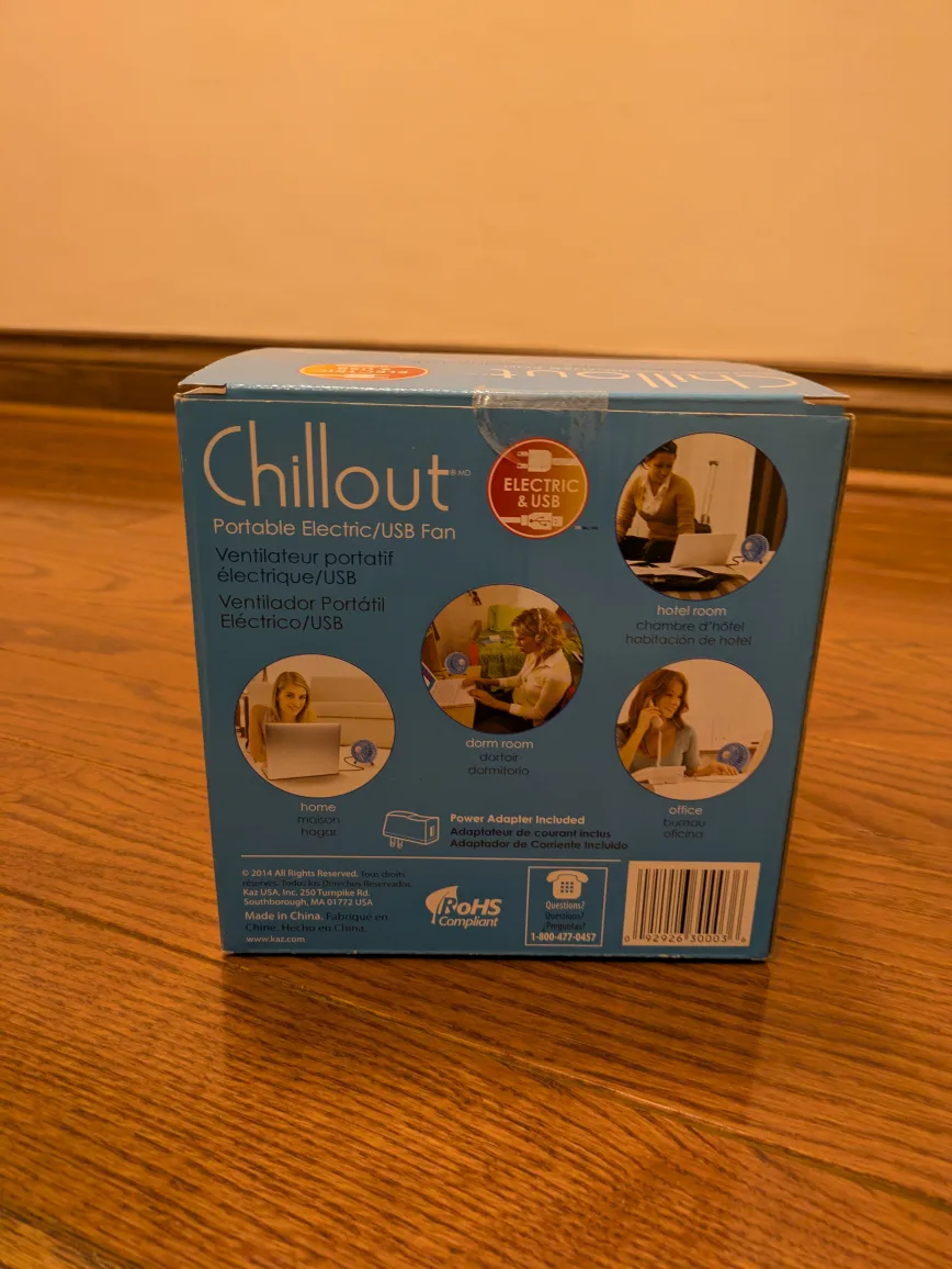 ���🏈 Chillout Portable Electric/USB Fan image indicator(3)