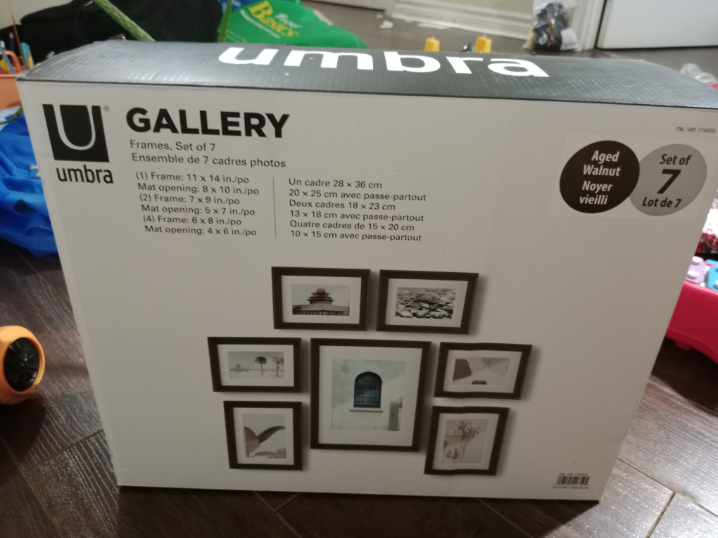 Umbra Gallery 7-Piece Picture Frame Set - Aged Walnut - photo 4