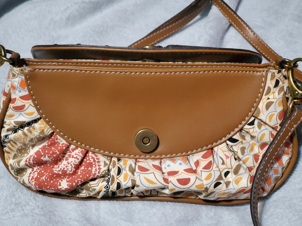 Nine West Straw and Fabric Crossbody Bag image indicator(4)