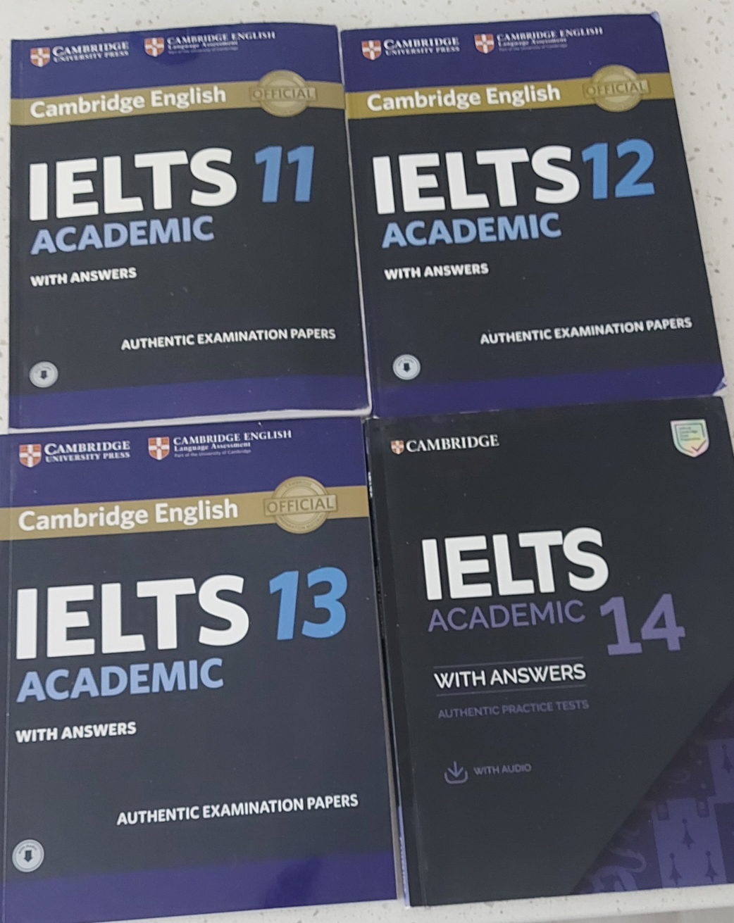 Cambridge IELTS Academic Practice Books 11, 12, 13 & 14