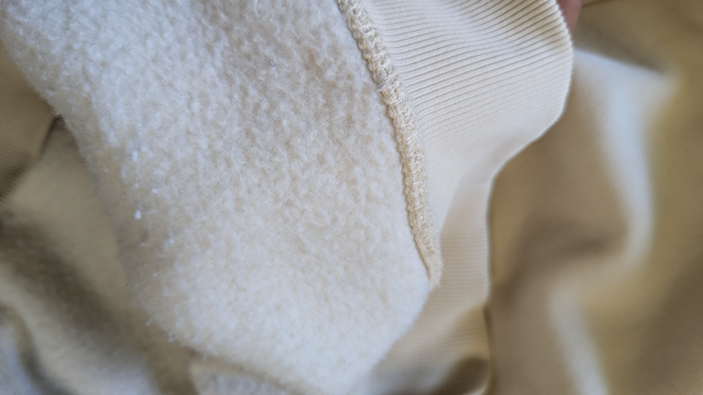Zara Cream Hooded Sweatshirt Size Large - photo 3