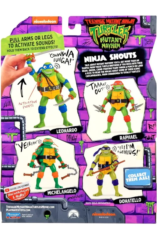 TMNT Mutant Mayhem Leonardo Ninja Shouts Figure image indicator(6)