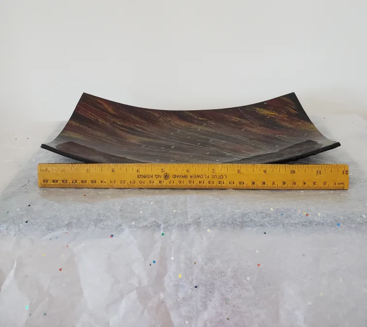 Decorative Glass Rectangular Tray image indicator(2)