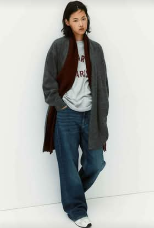 H&M Charcoal Grey Open Cardigan - photo 2
