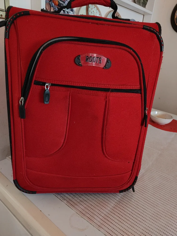 Roots Red Carry-On Suitcase thumbnail