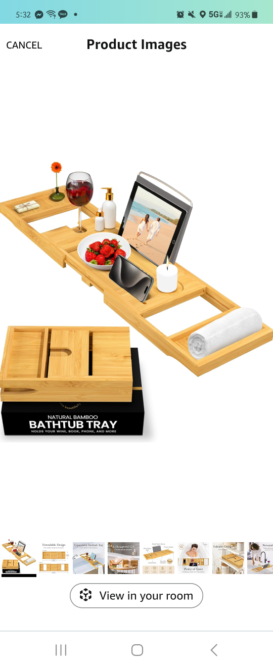 expandable bathtub tray caddy - photo 2