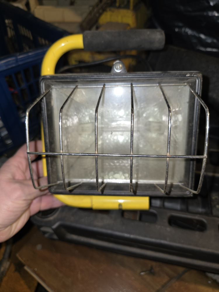 Portable Halogen Work Light with Carry Handle