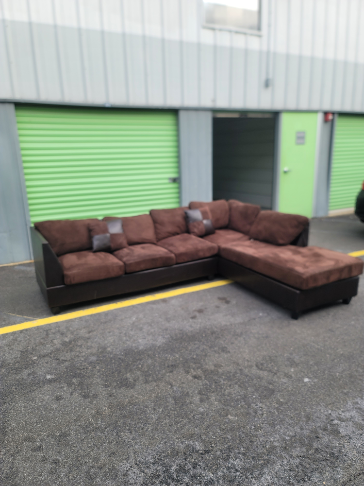 Brown Sectional Sofa - photo 5