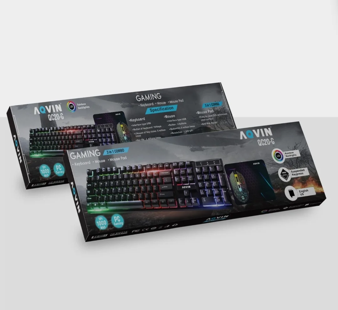 AQVIN RGB Gaming Keyboard & Mouse Combo - QC20-G image indicator(5)