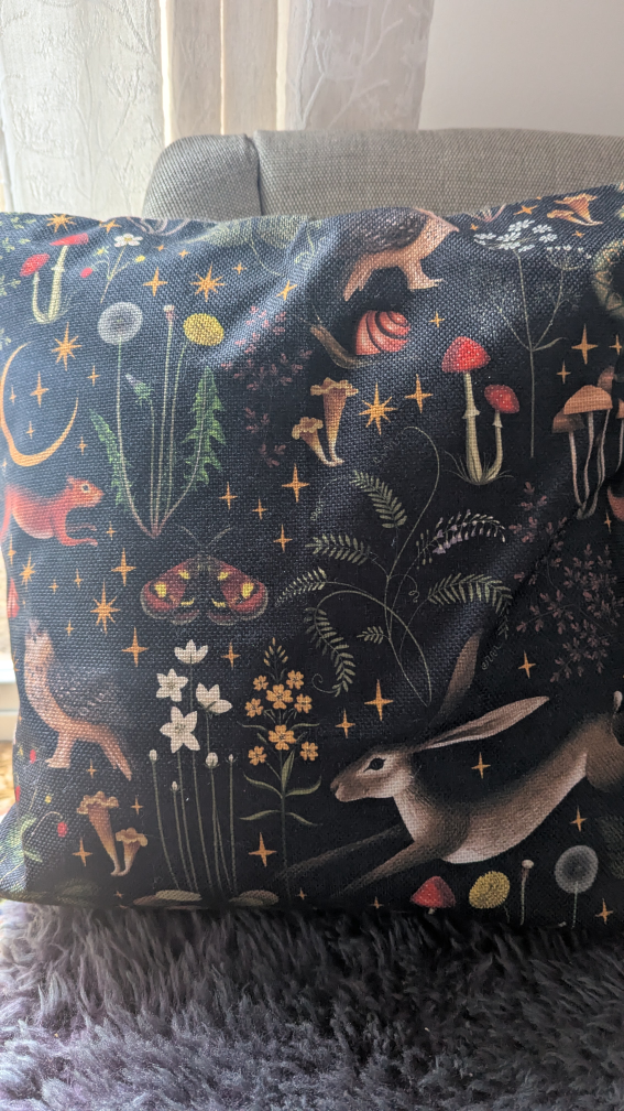 Pair of Enchanting Forest-Themed Throw Pillows - photo 3