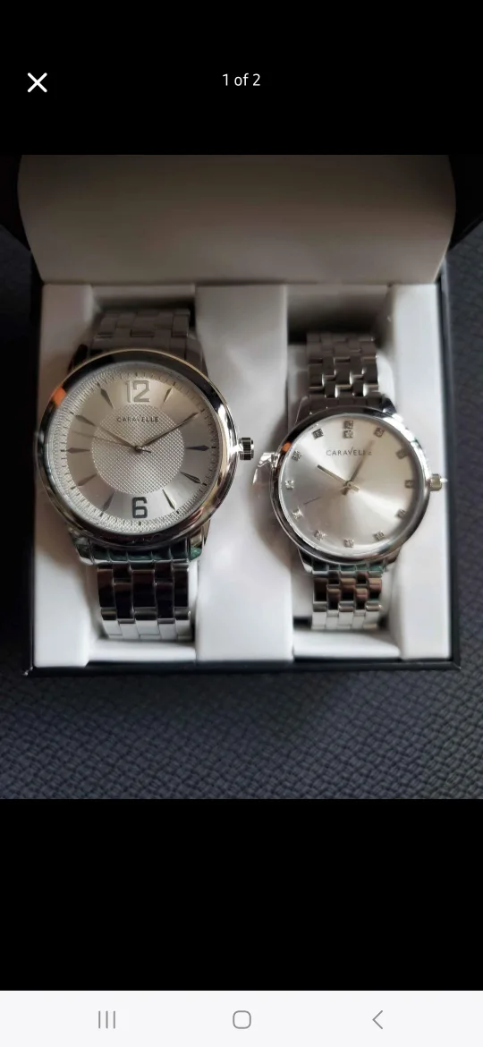 Caravelle New York his and hers watches image indicator(2)