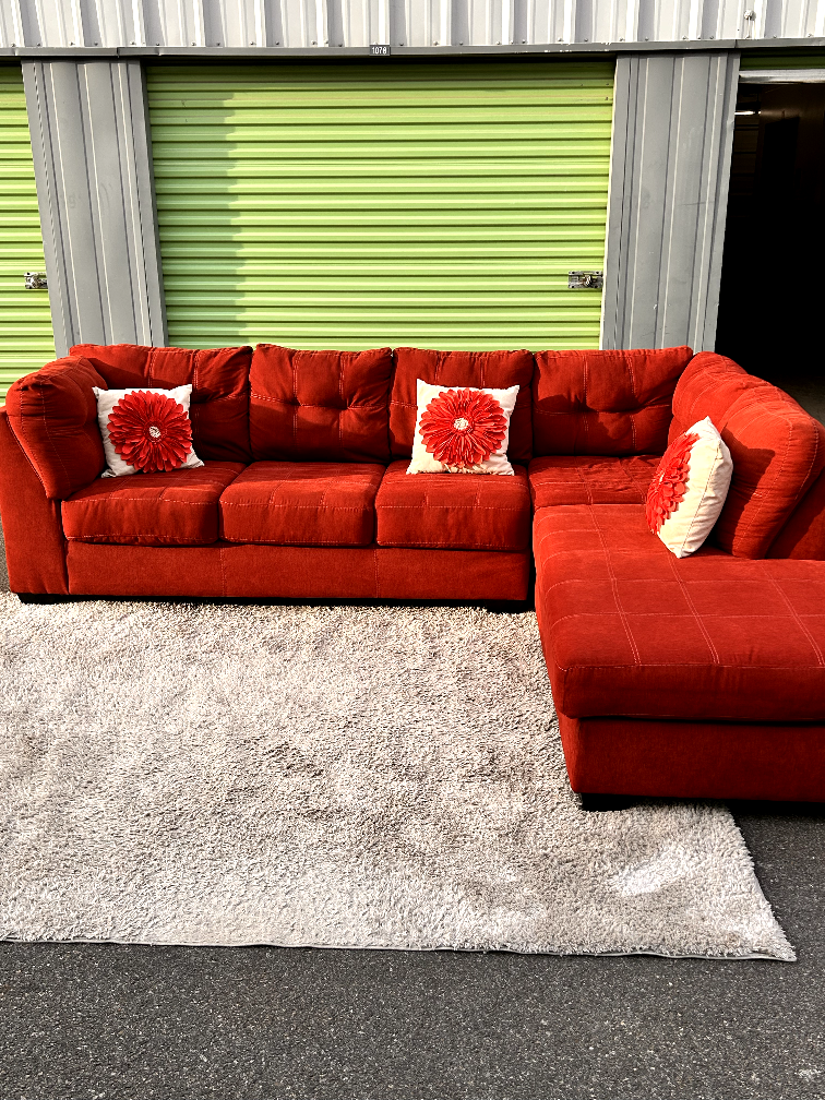 Red Sectional Sofa - photo 5