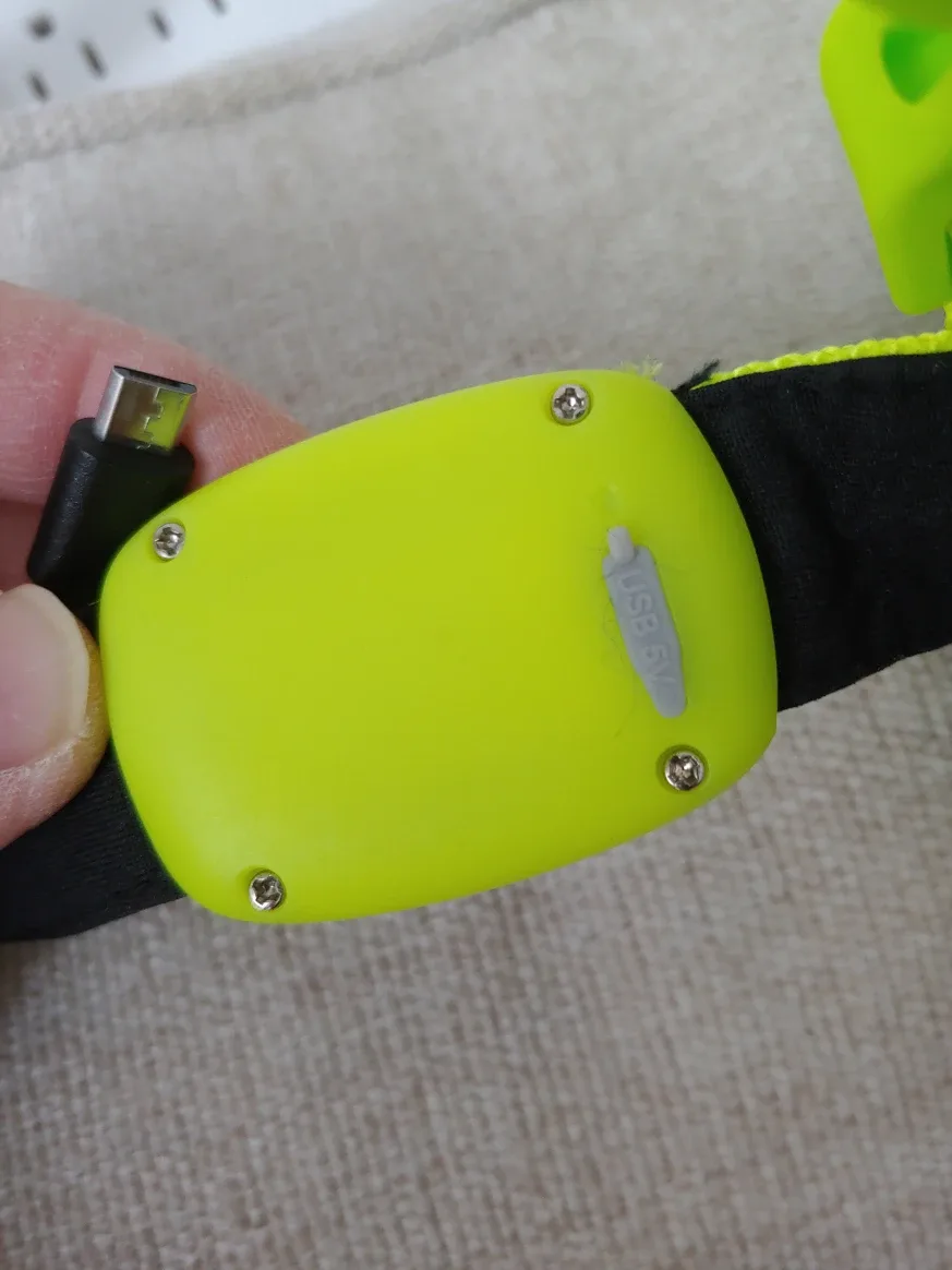 Dog Harness, New, Rechargeable LED, Lime Green, Size=L image indicator(6)