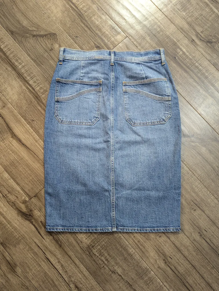 Denim Pencil Skirt with WashwellTM image indicator(2)