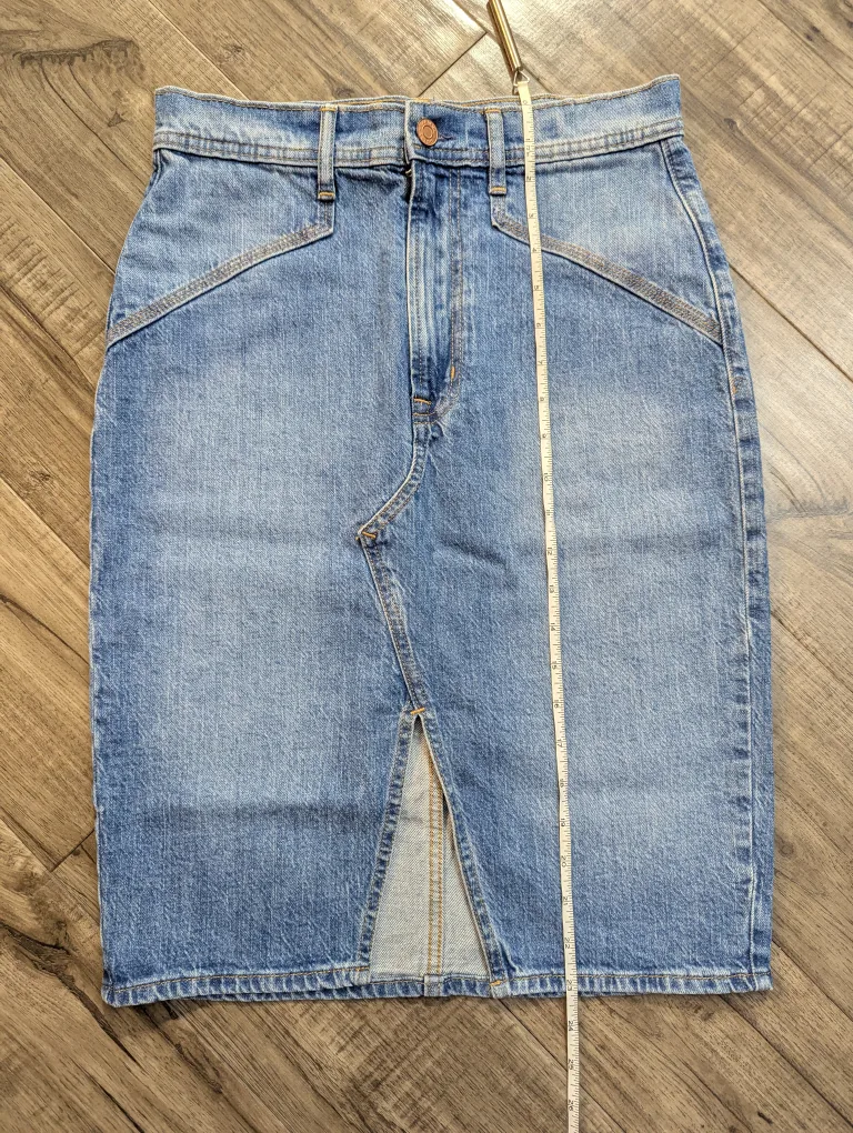 Denim Pencil Skirt with WashwellTM image indicator(4)