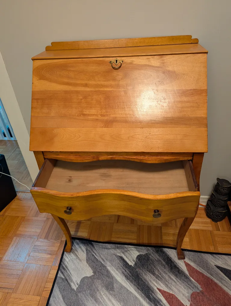 *MUST GO*Antique Secretary Desk with Drop-Down Writing Surface image indicator(2)