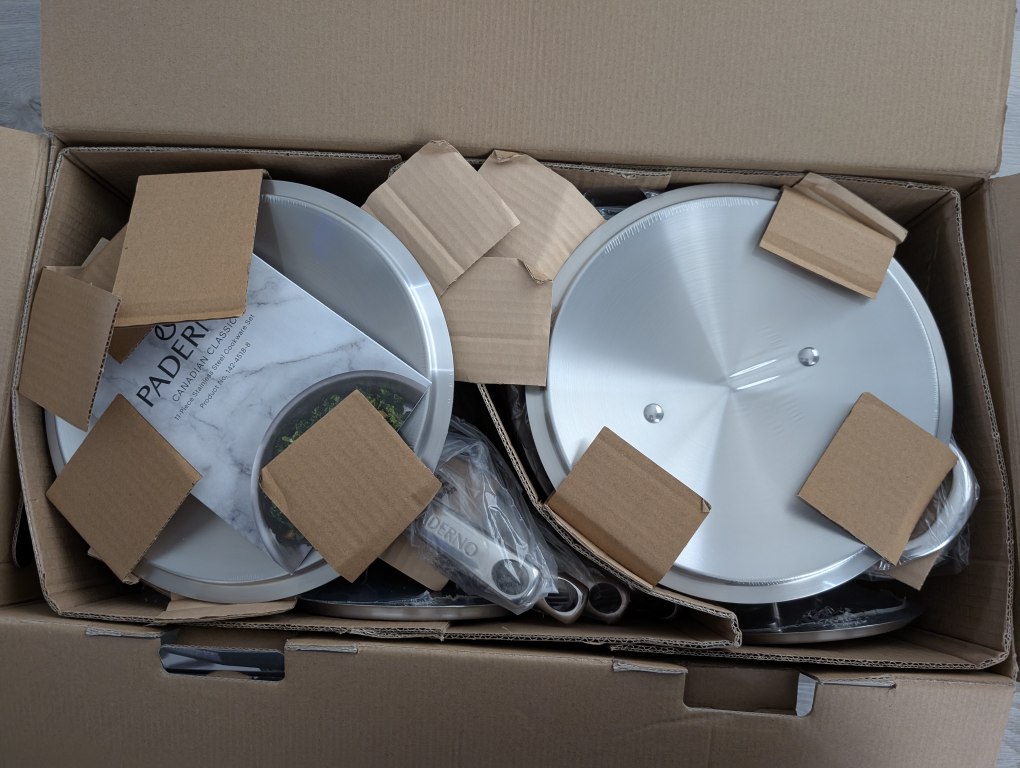 Paderno 11pc Stainless Steel Cookware Set - BNIB - photo 4