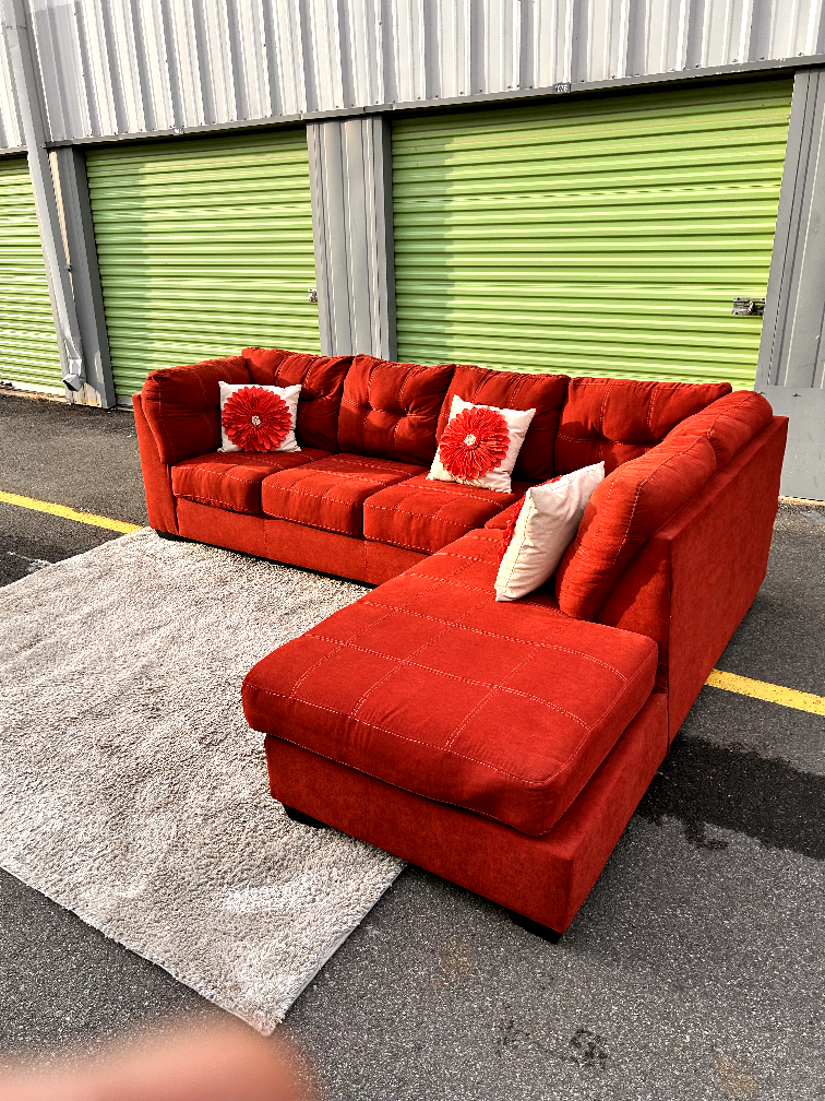 Red Sectional Sofa - photo 2