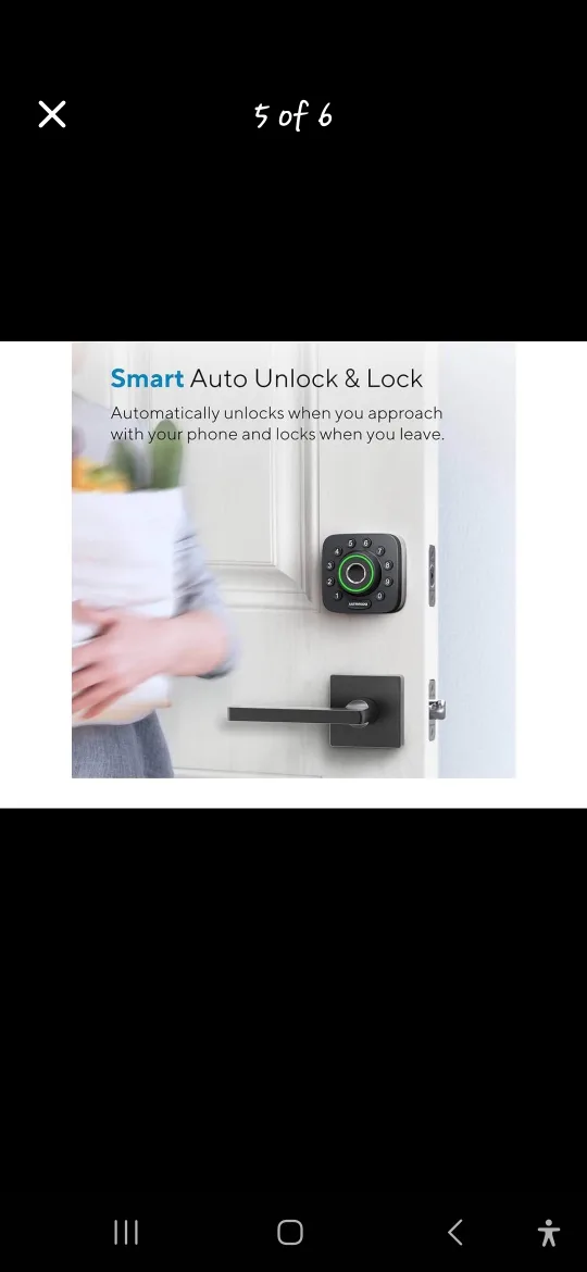 ULTRALOQ Smart Keypad Deadbolt - Black image indicator(2)