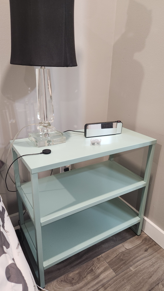 Mint Green Metal 2-Tier Side Table - photo 3