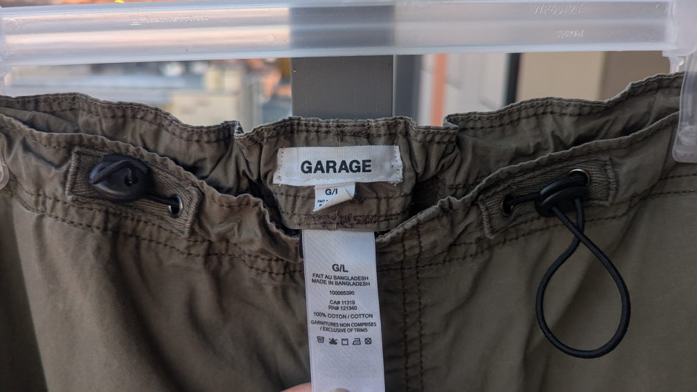 2 Garage Women's Pants - Size L - Dark Grey and Olive Green - photo 5