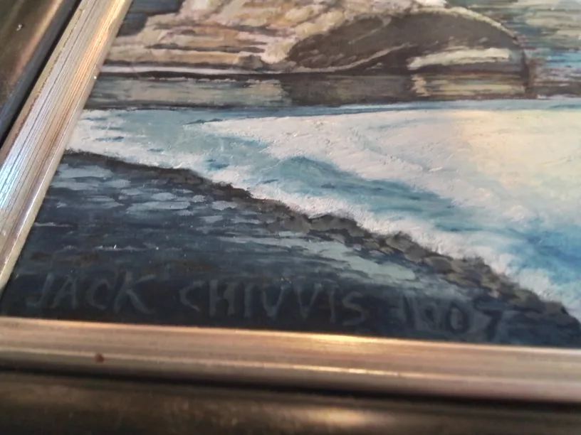 Framed Winter Landscape Painting by Jack Chivvis💚 image indicator(5)