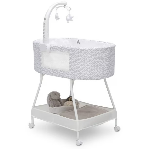 Delta Children Bassinet with Stand and Storage