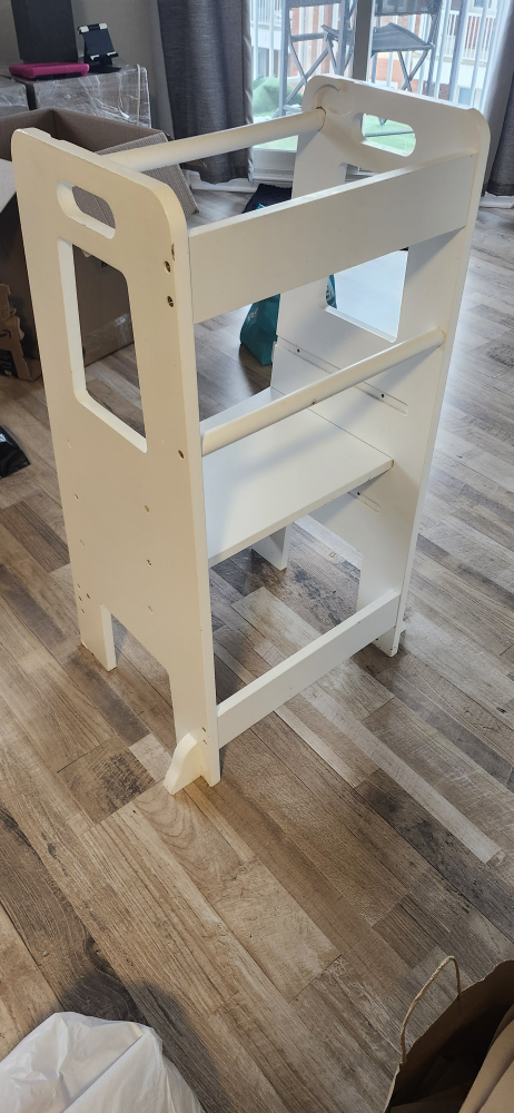 White Wooden Learning Tower - photo 2
