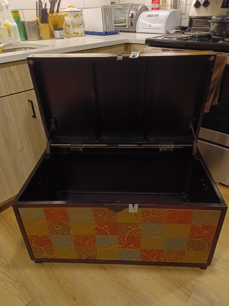 Decorative Storage Trunk with Patchwork Design - photo 2