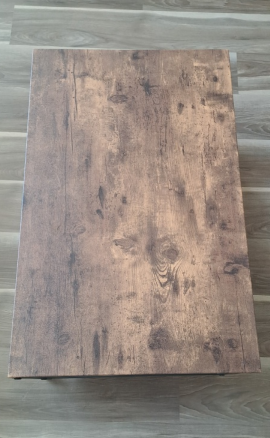 Rustic Coffee Table with Shelf - photo 3